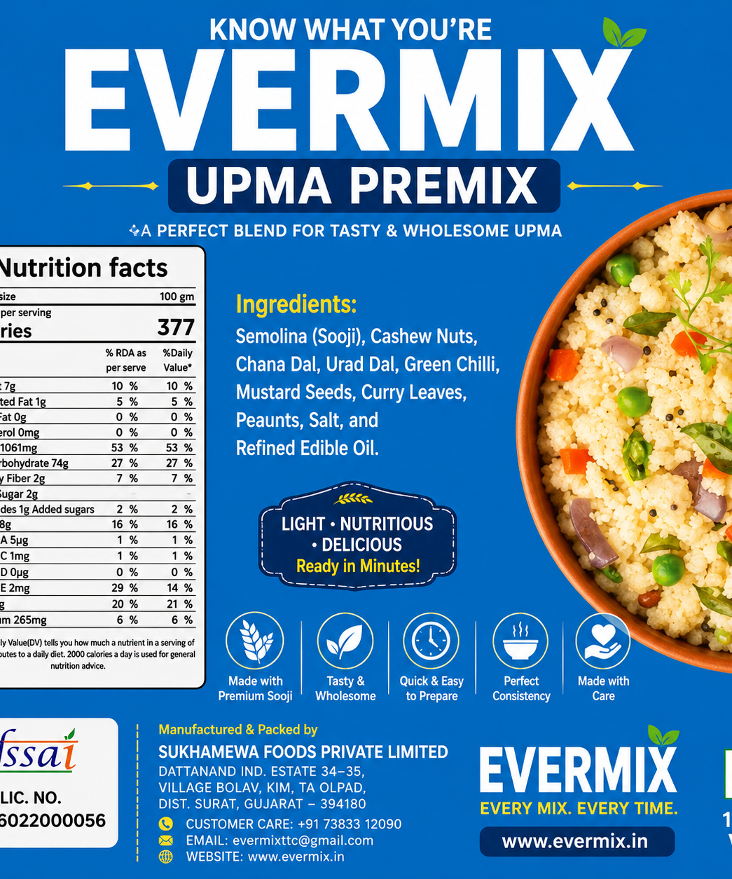 Upma Premix