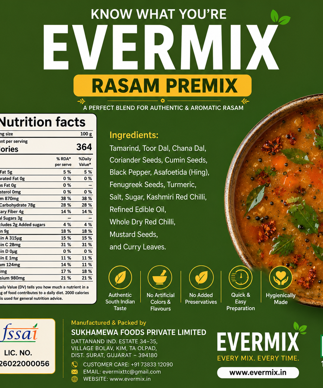 Rasam Premix