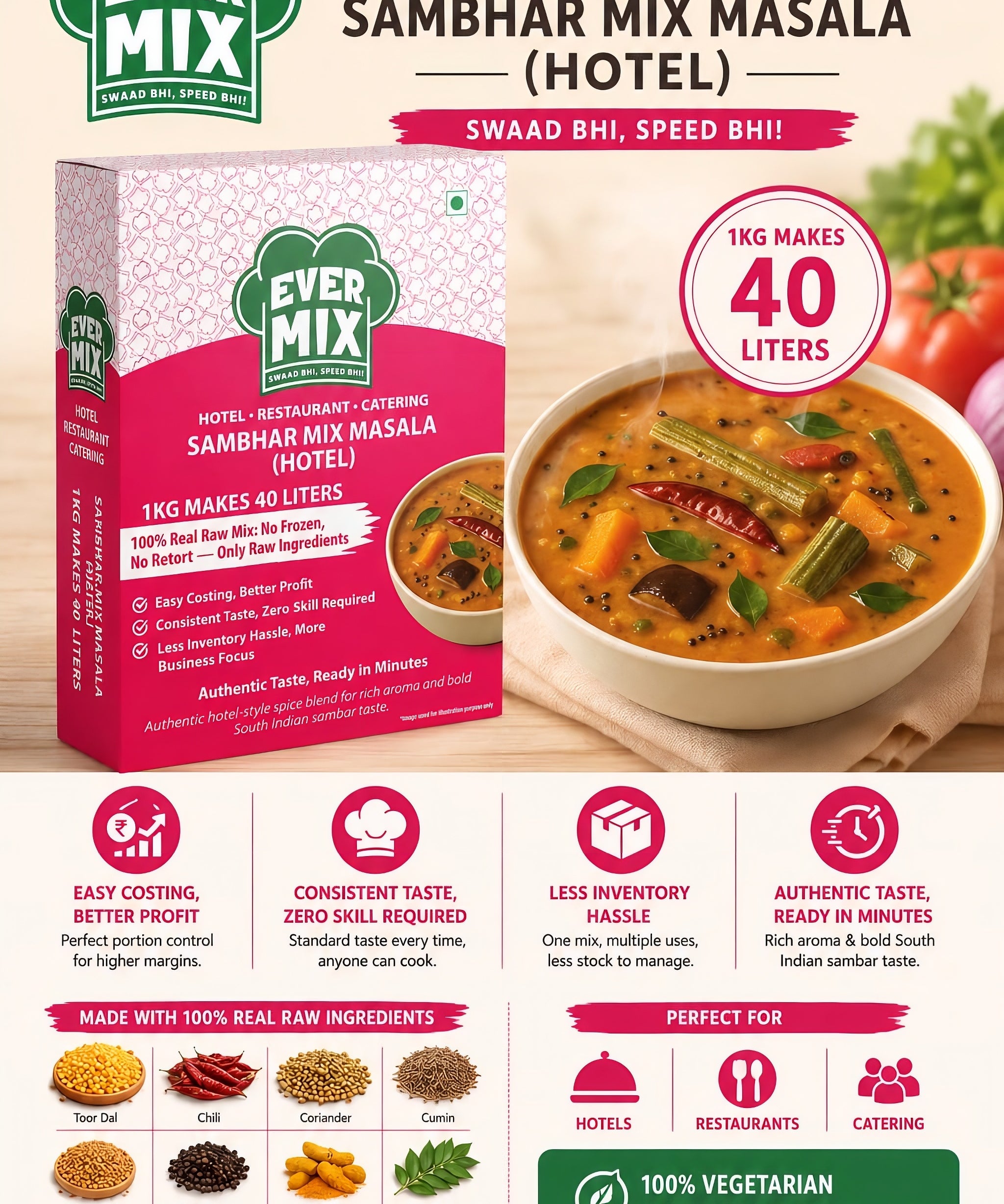 Sambhar Mix Masala (Hotel)