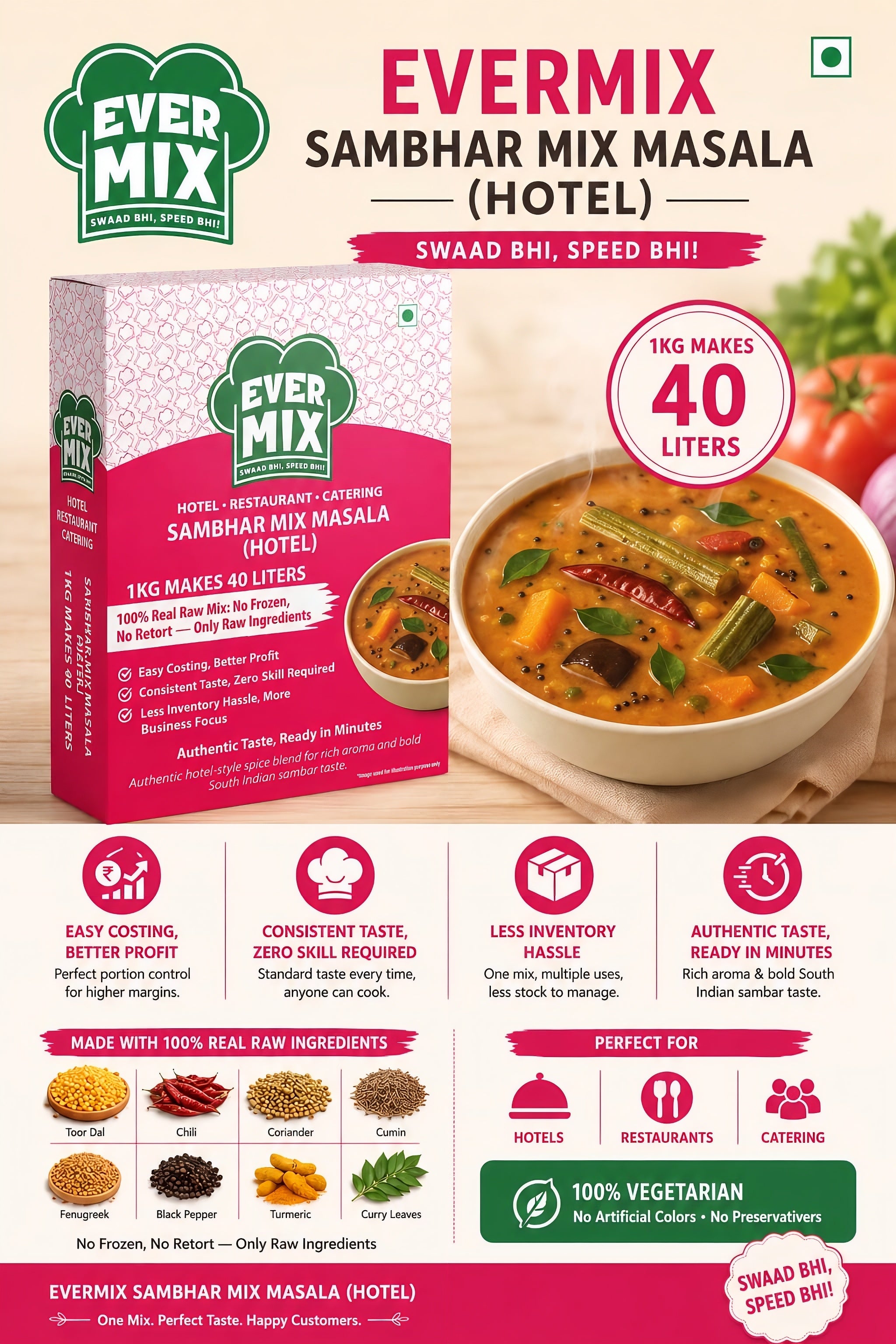 Sambhar Mix Masala (Hotel)
