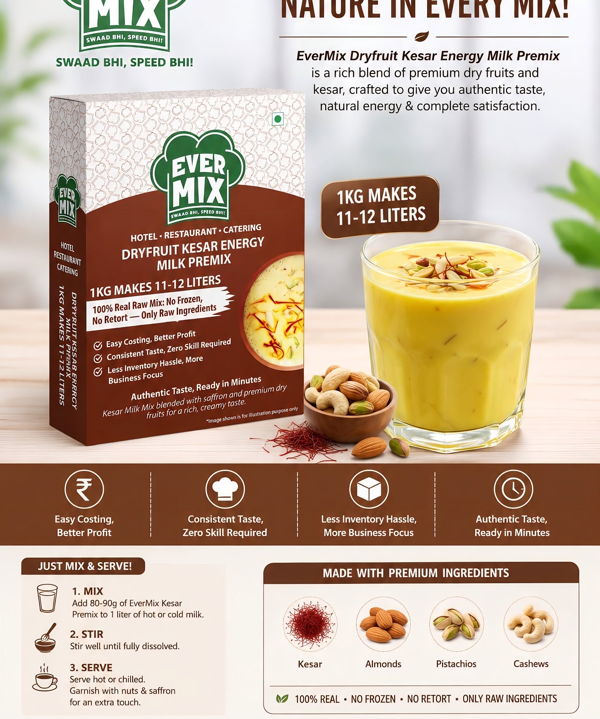 Dryfruit Kesar Energy Milk Premix