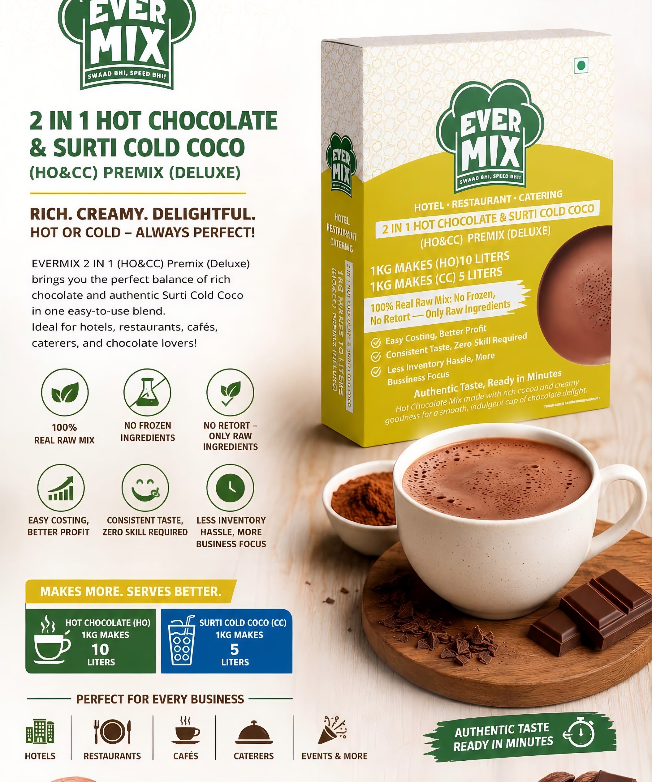 2-in-1 Hot Chocolate & Cold Coco Premix