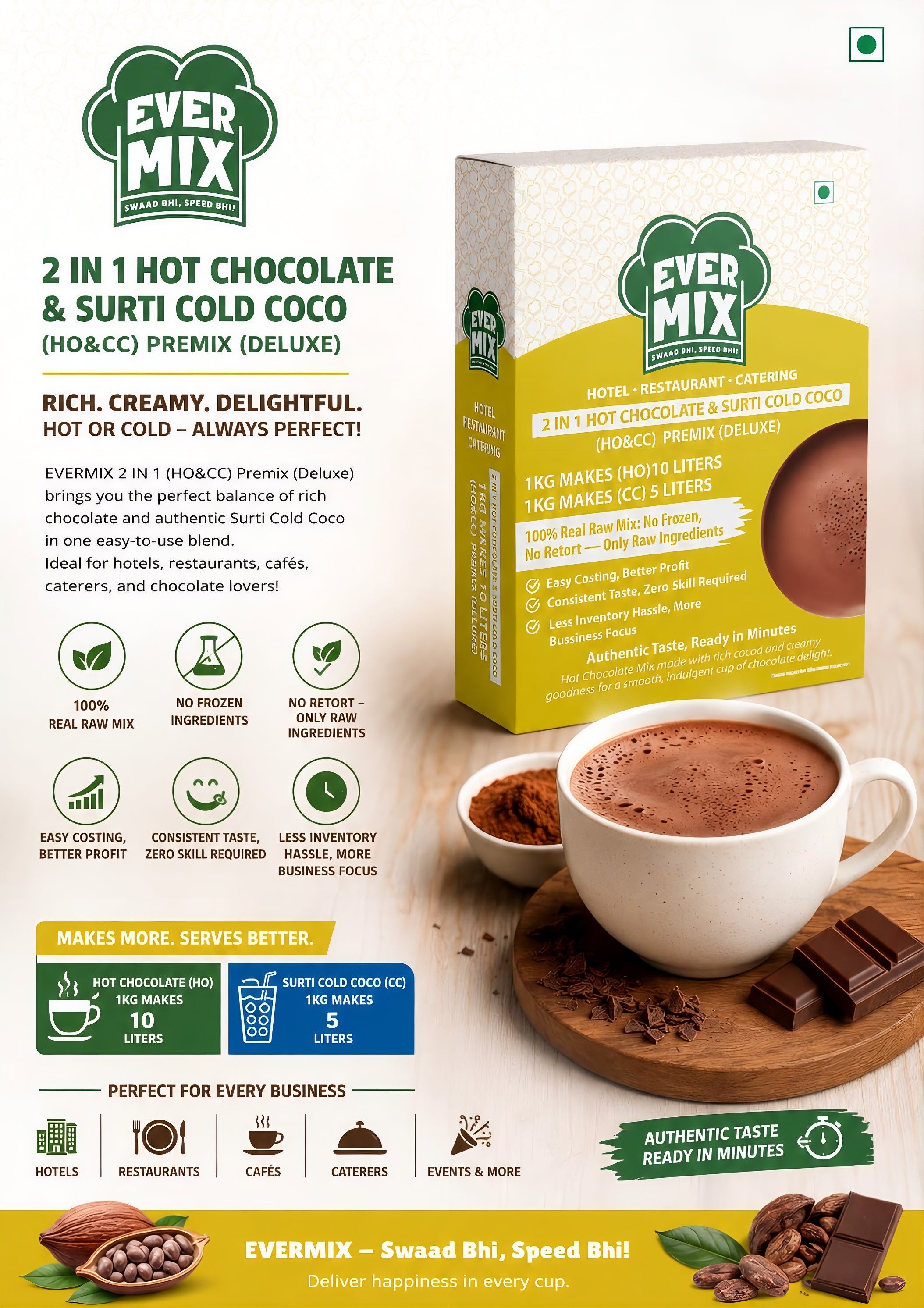 2-in-1 Hot Chocolate & Cold Coco Premix